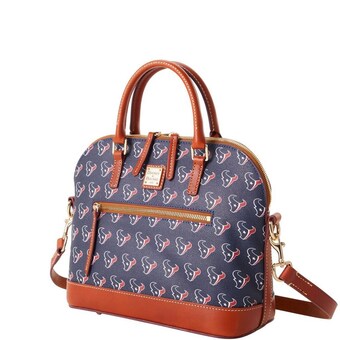 Houston Texans Dooney & Bourke Signature Domed Zip Satchel Purse