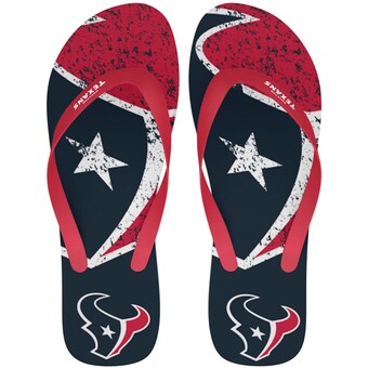 FOCO Houston Texans Big Logo Flip-Flops