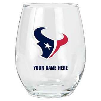 Houston Texans 15oz. Personalized Stemless Glass Tumbler