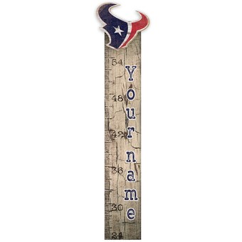 Houston Texans 6" x 36" Personalized Growth Chart Sign