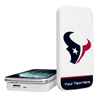 Houston Texans Personalized 5000 mAh Wireless Powerbank