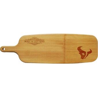 Houston Texans Personalized Bamboo Paddle Serving Board