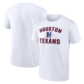 Men's Fanatics  White Houston Texans Secondary Logo T-Shirt