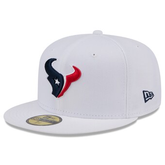 Men's New Era White Houston Texans Omaha 59FIFTY Fitted Hat