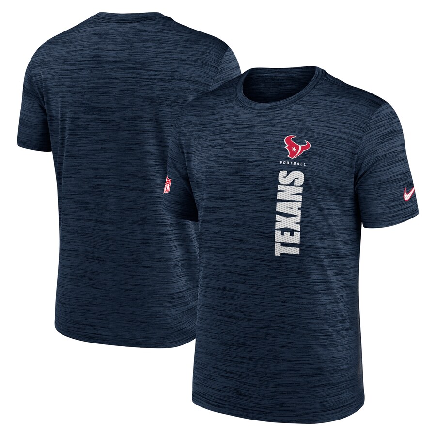 Men's Nike Navy Houston Texans 2024 Sideline Velocity Performance T-Shirt