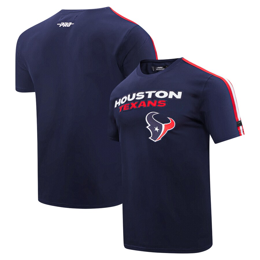 Men's Houston Texans Pro Standard Navy Striped T-Shirt