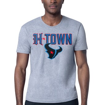 Men's Starter Heather Gray Houston Texans H-Town Graphic T-Shirt