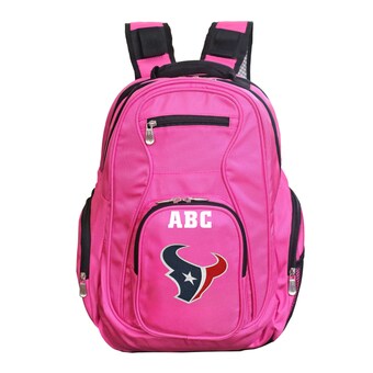 MOJO Pink Houston Texans Personalized Premium Laptop Backpack