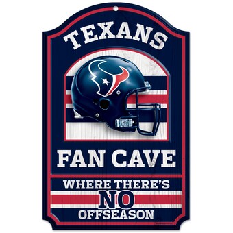 WinCraft Houston Texans 11'' x 17'' Fan Cave Antique Inspired Wood Sign