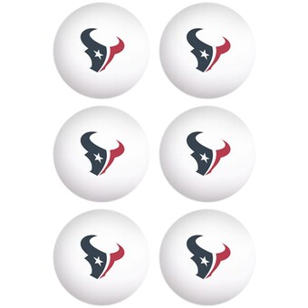 WinCraft Houston Texans 6-Pack Table Tennis Balls