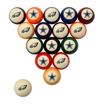 Imperial Philadelphia Eagles vs. Dallas Cowboys Rivalry Retro Billiard Ball Set