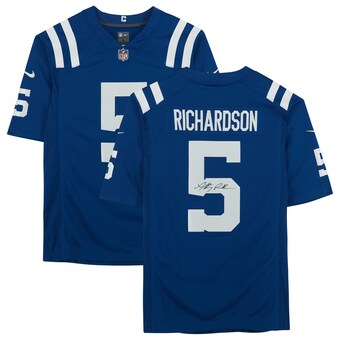 Anthony Richardson Indianapolis Colts Fanatics Authentic Autographed Blue Nike Limited Jersey