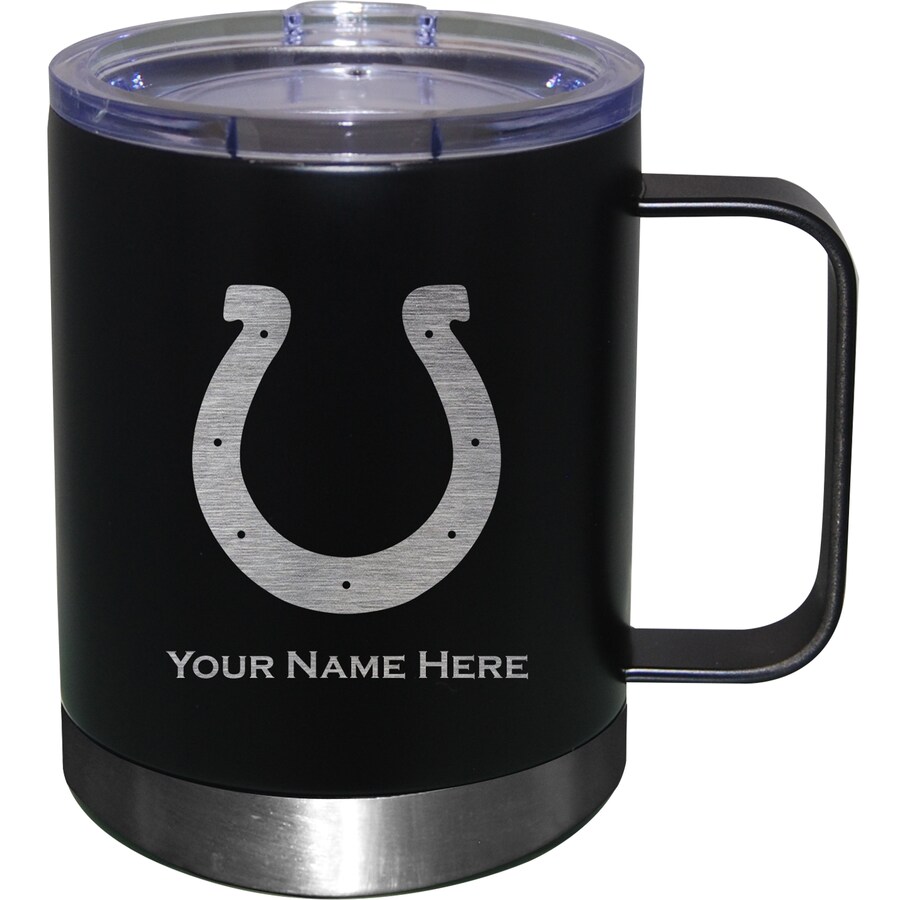 Indianapolis Colts Black 12oz. Personalized Stainless Steel Lowball with Handle