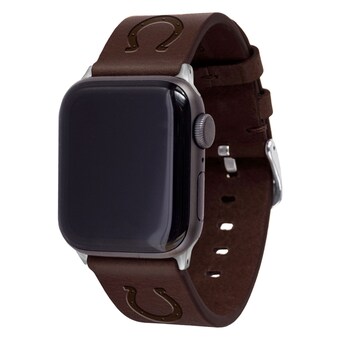 Indianapolis Colts Brown Leather Apple Watch Band