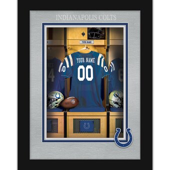 Indianapolis Colts 12'' x 16'' Personalized Team Jersey Print