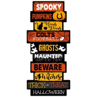 Indianapolis Colts 24'' Halloween Celebration Stack Sign
