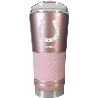 Indianapolis Colts 24oz. Personalized Rose Gold Draft Tumbler