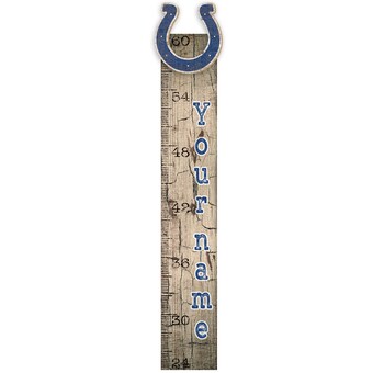 Indianapolis Colts 6" x 36" Personalized Growth Chart Sign