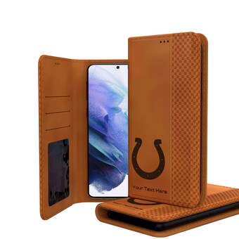 Indianapolis Colts Personalized Burn Design Galaxy Folio Case