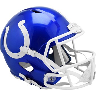 Unsigned Indianapolis Colts Riddell FLASH Alternate Revolution Speed Replica Football Helmet
