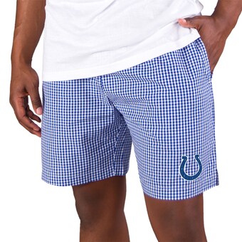 Men's Indianapolis Colts Concepts Sport Royal/White Tradition Woven Jam Shorts