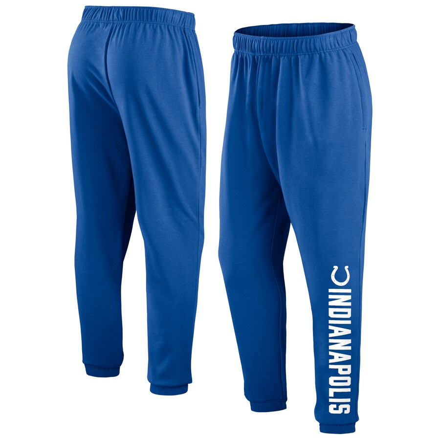 Men's Indianapolis Colts Fanatics Royal Chop Block Fleece Sweatpants