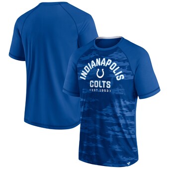 Men's Indianapolis Colts Fanatics Royal Hail Mary Raglan T-Shirt