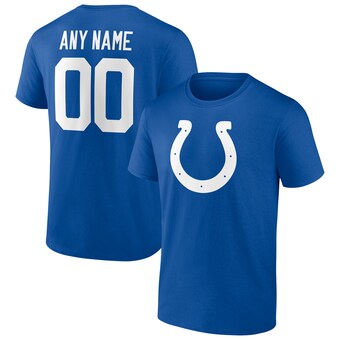 Men's Indianapolis Colts Fanatics Royal Team Authentic Personalized Name & Number T-Shirt