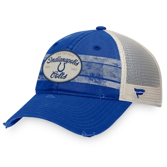 Men's Indianapolis Colts Fanatics  Royal/Natural Heritage Trucker Adjustable Hat