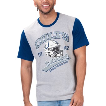 Men's Indianapolis Colts G-III Sports by Carl Banks Heather Gray Black Label T-Shirt