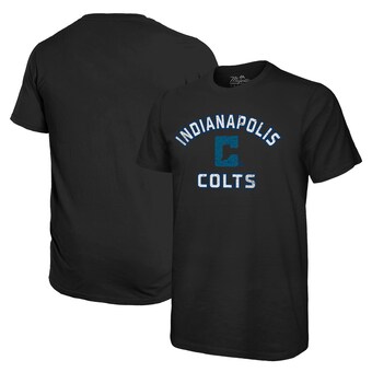 Men's Indianapolis Colts  Majestic Threads Black Indiana Nights Alternate Softhand T-Shirt