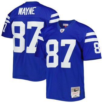 Men's Indianapolis Colts Reggie Wayne Mitchell & Ness Royal Legacy Replica Jersey