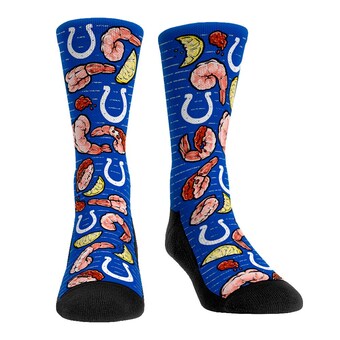 Men's Indianapolis Colts Rock Em Socks Localized Food Crew Socks