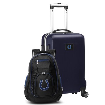 Indianapolis Colts MOJO Navy 2-Piece Backpack & Carry-On Set