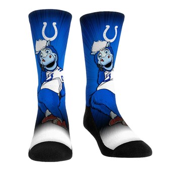 Indianapolis Colts Rock Em Socks Mascot Pump Up Crew Socks