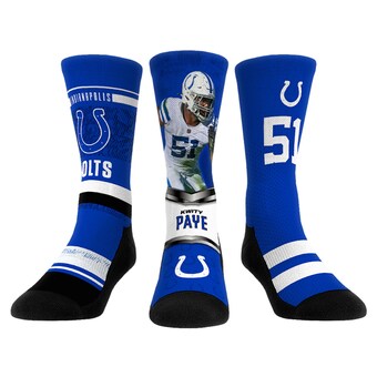 Unisex Indianapolis Colts Kwity Paye Rock Em Socks 3-Pack Crew Sock Set