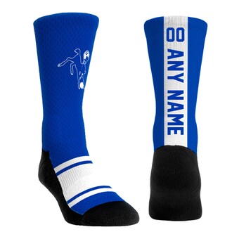 Unisex Indianapolis Colts  Rock Em Socks Royal Throwback Jersey Custom Crew Socks