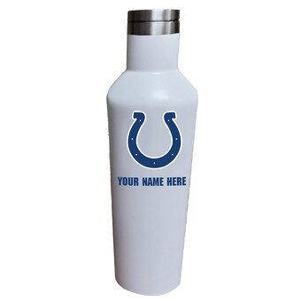 Indianapolis Colts White 17oz. Personalized Infinity Stainless Steel Water Bottle