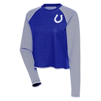 Women's Indianapolis Colts Antigua Royal Play Long Sleeve T-Shirt