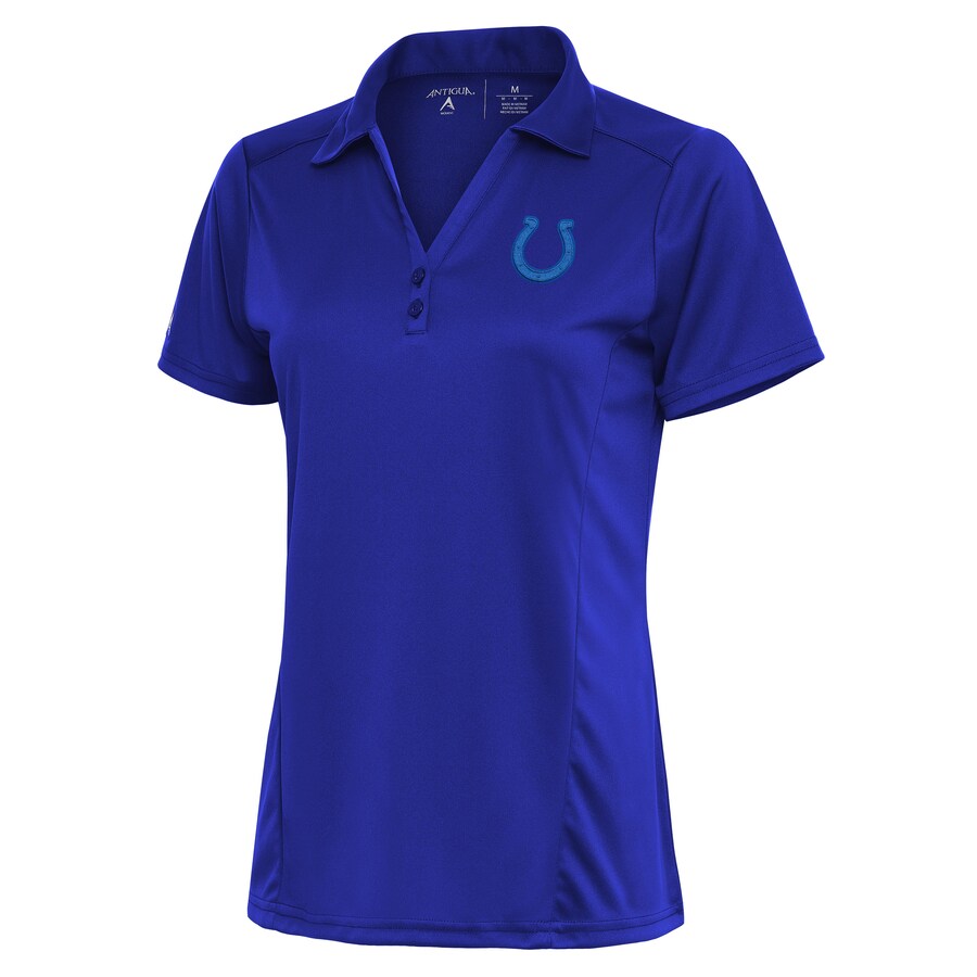 Women's Indianapolis Colts Antigua Royal Tonal Logo Tribute Polo