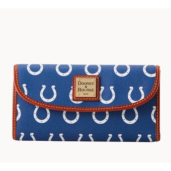 Women's Indianapolis Colts Dooney & Bourke Team Color Continental Clutch