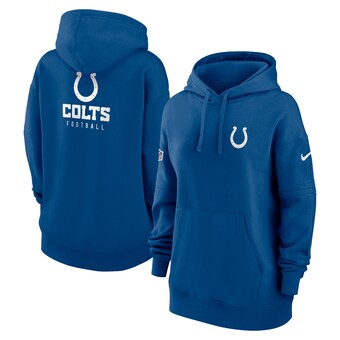 Women's Indianapolis Colts Nike Royal 2023 Sideline Club Fleece Pullover Hoodie