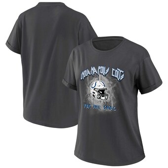 Women's Indianapolis Colts WEAR by Erin Andrews Charcoal Boyfriend T-Shirt