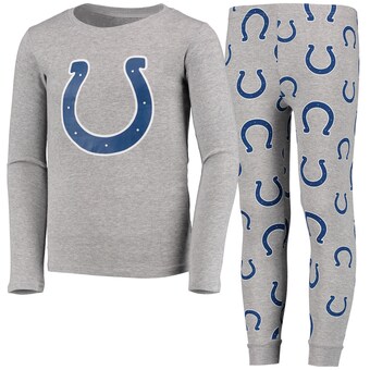 Youth Indianapolis Colts Gray Long Sleeve T-Shirt & Pants Sleep Set