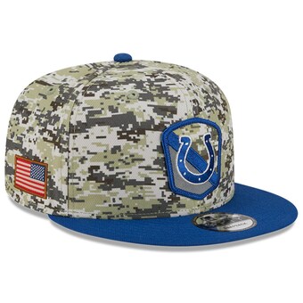 Youth Indianapolis Colts  New Era Camo/Royal 2023 Salute To Service 9FIFTY Snapback Hat