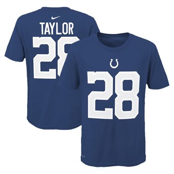 Youth Indianapolis Colts Jonathan Taylor Nike Royal Team Pride Player Name & Number T-Shirt