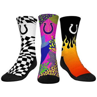 Youth Indianapolis Colts Rock Em Socks Team Vibes Three-Pack Crew Socks Set