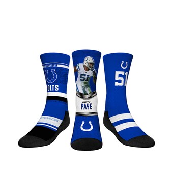 Youth Indianapolis Colts Kwity Paye Rock Em Socks 3-Pack Crew Sock Set