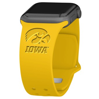 Iowa Hawkeyes Debossed Silicone Apple Watch Band