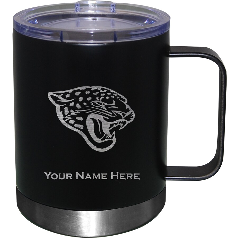 Jacksonville Jaguars Black 12oz. Personalized Stainless Steel Lowball with Handle